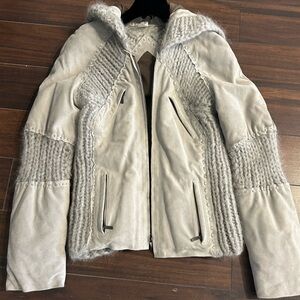 Philosophy di Alberta Ferretti Cream Teddy Jacket